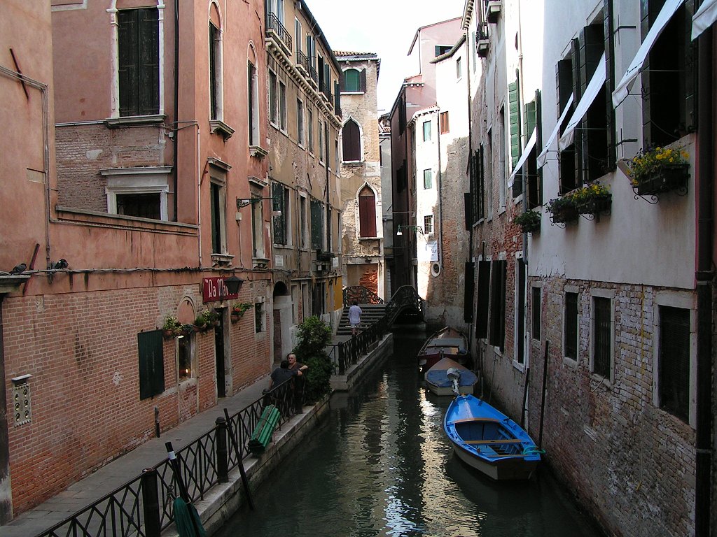 Narrow street in Venice, Italy